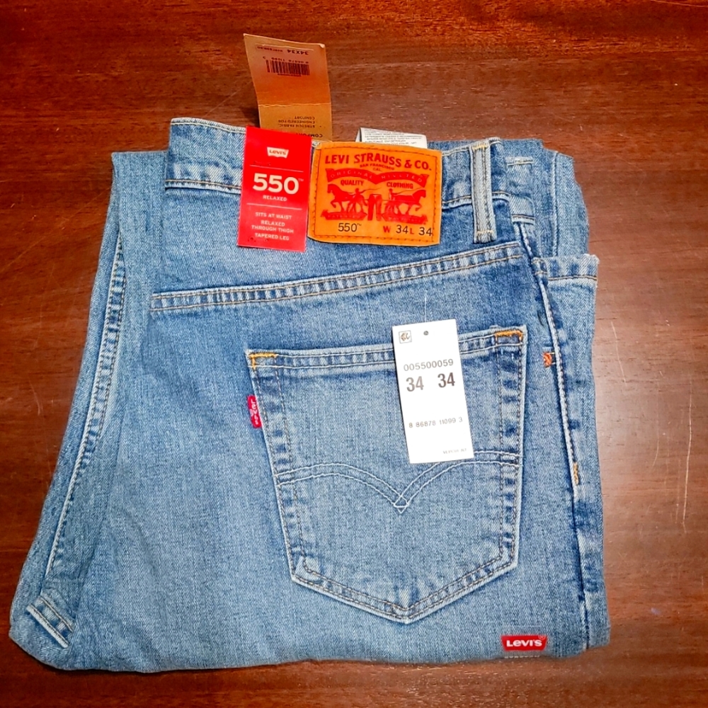 Mens Levi's 550 Relaxed Fit 34 x 34